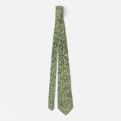 Cravate Olive Green Sparkles Faux Parties scintillant Fanc (Dos)