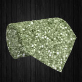 Cravate Olive Green Sparkles Faux Parties scintillant Fanc