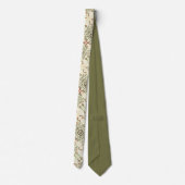 Cravate Olive vert foncé (Dos)