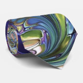 Cravate Olive vert, purple blue burgundy (Roulé)