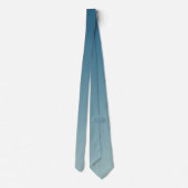 Cravate Ombre bleu foncé et gris clair gris cyan dégradé (Dos)
