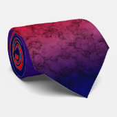 Cravate Ombre bleu-rouge (Roulé)