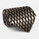Cravate Ombre de diamant de café (Roulé)