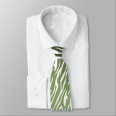 Cravate Ombre d'impression Wild Green Zebra (Attaché)