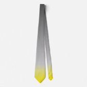 Cravate ombré gris jaune moderne (Devant)