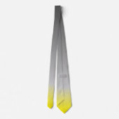 Cravate ombré gris jaune moderne (Dos)