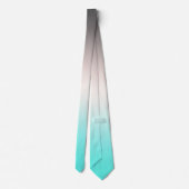 Cravate Ombre gris turquoise (Dos)