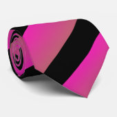 Cravate Ombre Hot Pink Rainbow Multi Diagonal Stripes (Roulé)