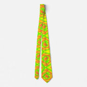 Cravate Ombre jaune orange vert Abyss Art Abstrait (Dos)