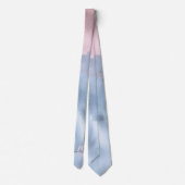 Cravate Ombre Monogram Shimmery Rose Gold et Baby Blue (Dos)
