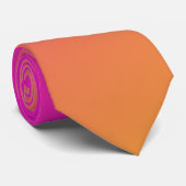 Cravate Ombre Orange Jaune Rose (Roulé)