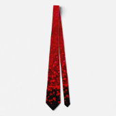 Cravate Ombre parties scintillant rouge et noire (Devant)