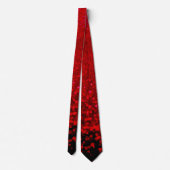 Cravate Ombre parties scintillant rouge et noire (Dos)
