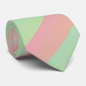 Cravate Ombre Pastel Pastèque Multiples Rayures Diagonales (Roulé)