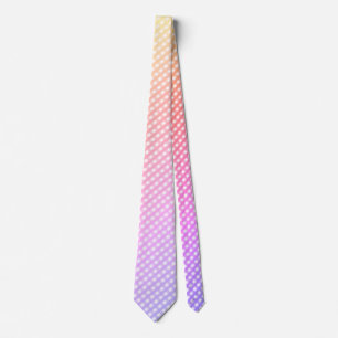 cravate "Ombre Pastel Rainbow En vichy Check"