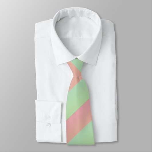 Cravate Ombre Pastel Watermelon Multi Diagonal Stripes (Attaché)