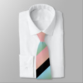 Cravate Ombre Pink Blue Green Multi Diagonal Stripes (Attaché)