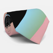 Cravate Ombre Pink Blue Green Multi Diagonal Stripes (Roulé)