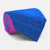 Cravate Ombré rose chaud à bleu (Roulé)