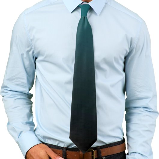Cravate Ombre turquoise vert et noir
