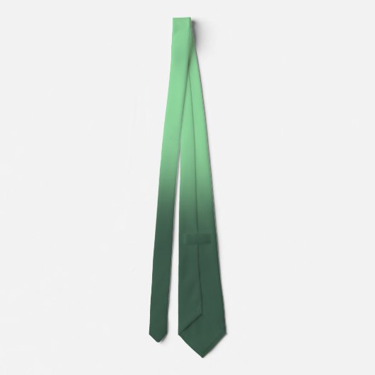 Cravate Ombre vert néon et vert foncé dégradé (Dos)