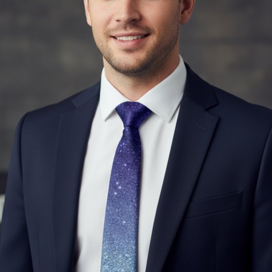 Cravate Ombre Violet Parties scintillant tendance