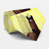 Cravate Ombres Cheval Brown, (Roulé)