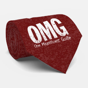 Cravate OMG : Un gardien de but magnifique (hockey)