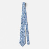 Cravate Omphalodes Blue & Skydiver Blue Mariage Keepsaké  (Devant)