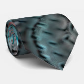 Cravate On dirait une peau de reptile à travers du verre m (Roulé)
