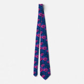 Cravate Oncle de commencement de motif de rose (Dos)