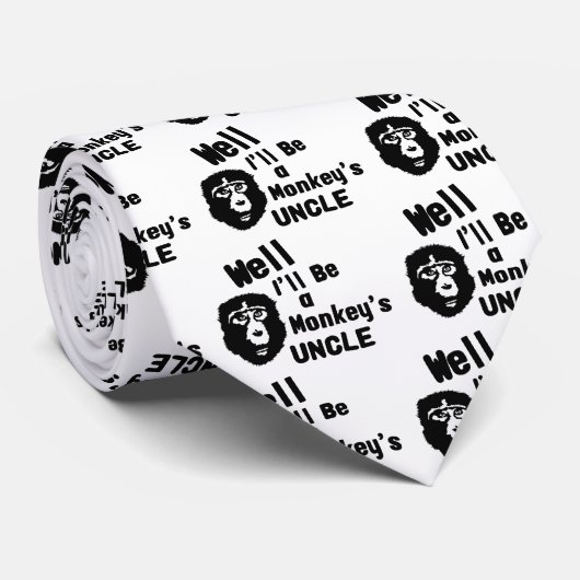 Cravate Oncle de singes (Roulé)