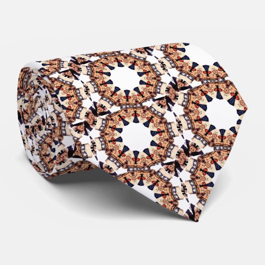 Cravate Oncle Sam dirigeant le kaléidoscope de doigt (Roulé)