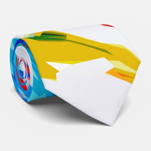 Cravate Ondes colorées (Roulé)