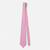 Cravate Ongles Croix Rose et Blanc (Devant)