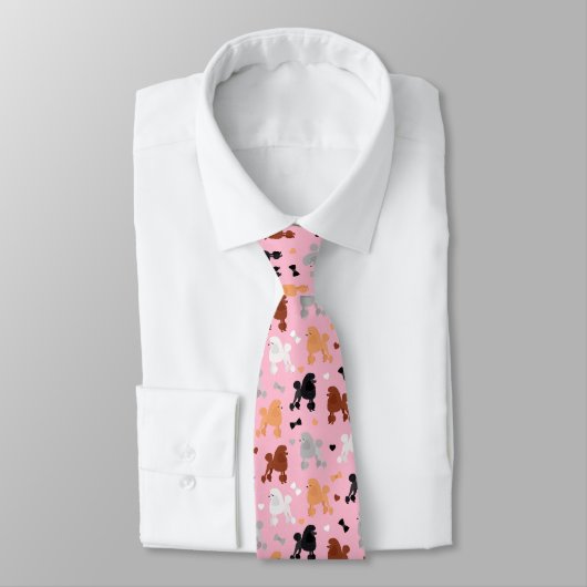 Cravate Oodles de canicules et vaches Motif rose (Attaché)