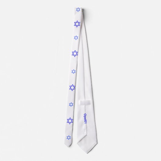 Cravate Opal01 Étoile De David Necktie (Dos)