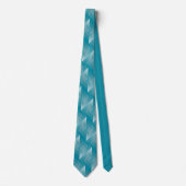 Cravate Opal Turquoise blanc (Devant)