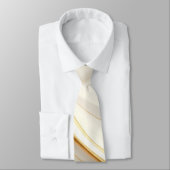 Cravate "Opulent Gold and Cream Marble Swirls" (Attaché)