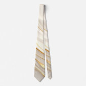 Cravate "Opulent Gold and Cream Marble Swirls" (Devant)