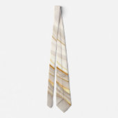 Cravate "Opulent Gold and Cream Marble Swirls" (Dos)