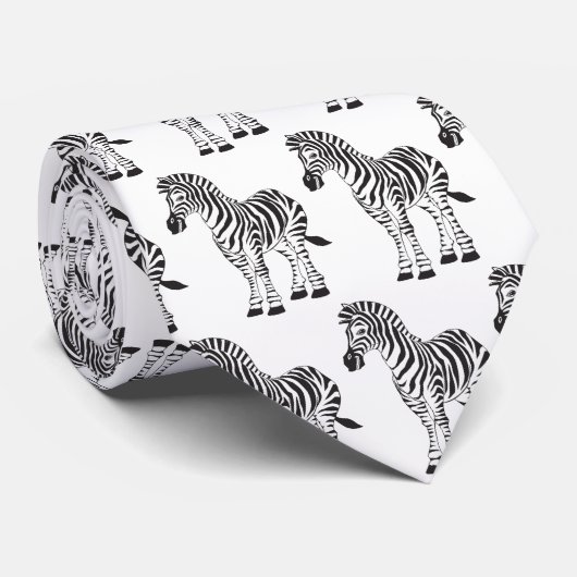 Cravate OPUS CHANGEABLE Zebra (Roulé)