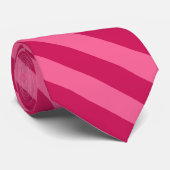 Cravate OPUS Hot Pink et Fuchsia Diagonal strié (Roulé)