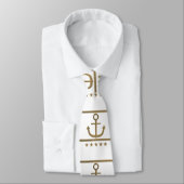 Cravate or anchor on white backgroor (Attaché)
