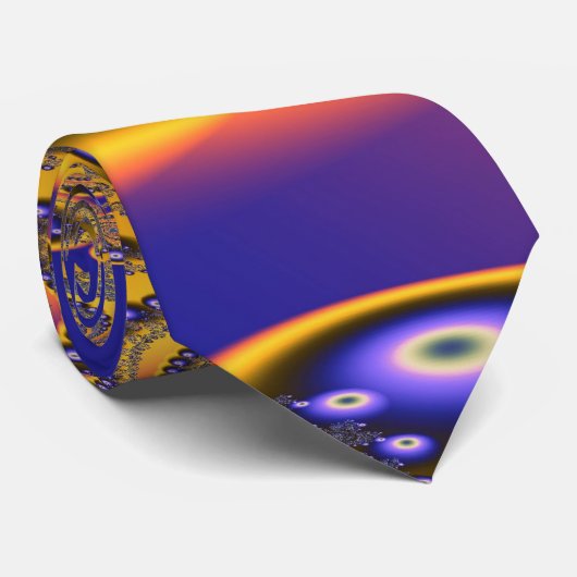 Cravate Or bleu 3 (Roulé)