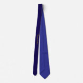 Cravate Or & Bleu Foncé Professionnel Nom Plain Propre (Dos)