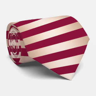 Cravate Or rose Bourgogne de poussin moderne élégant bar