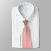 Cravate Or rose rose glamour Parties scintillant rayé (Attaché)
