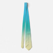 Cravate Or turquoise Ombre Watercolo de bleus layette (Dos)