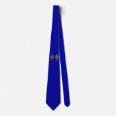 Cravate OR ZODIAC BIJOU D'ANNIVERSAIRE / PISCES Bleu (Devant)